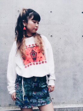 fukuchanさん（レディース・154cm）の夏コーディネート