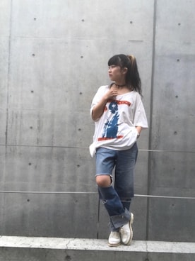 「表参道」｜fukuchanさん（レディース・154cm）の夏コーディネート