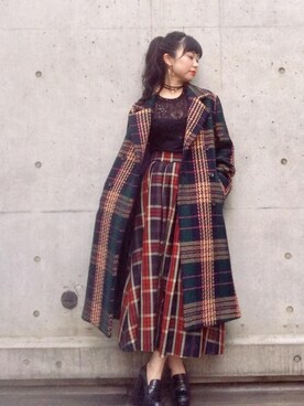 【新品未使用】HYSTERIC GLAMOUR タックロングスカート