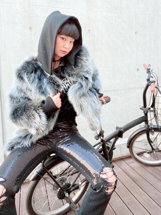 HYSTERIC ファー付きジャケット 120 HYSTERIC ファー付き