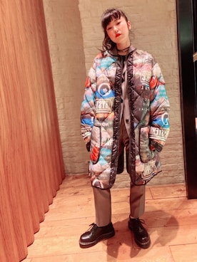 「ロッキーマウンテン」｜「アイテム（その他アウター）」を使った、fukuchanさん（レディース・154cm）の秋コーディネート
