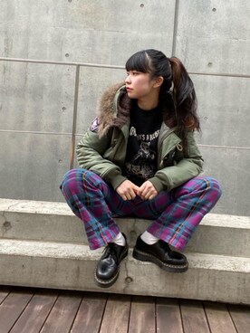 fukuchanさん(レディース・154cm)の冬コーディネート