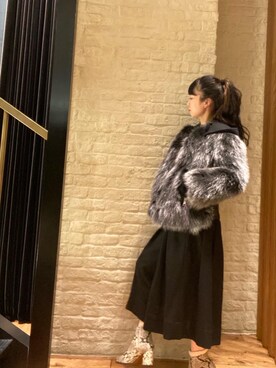 「キュロット」｜「アイテム（スウェット）」を使った、fukuchanさん（レディース・154cm）の冬コーディネート
