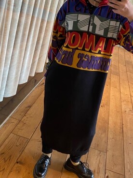 「HYSTERIC GLAMOUR（ヒステリックグラマー）のHYSTERIC INTENTION ジャガードワンピース（ワンピース）」を使った、fukuchanさん（レディース・154cm）の冬コーディネート