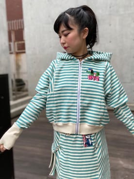HYSTERIC GLAMOURのパーカーを使った「セットアップ」の人気