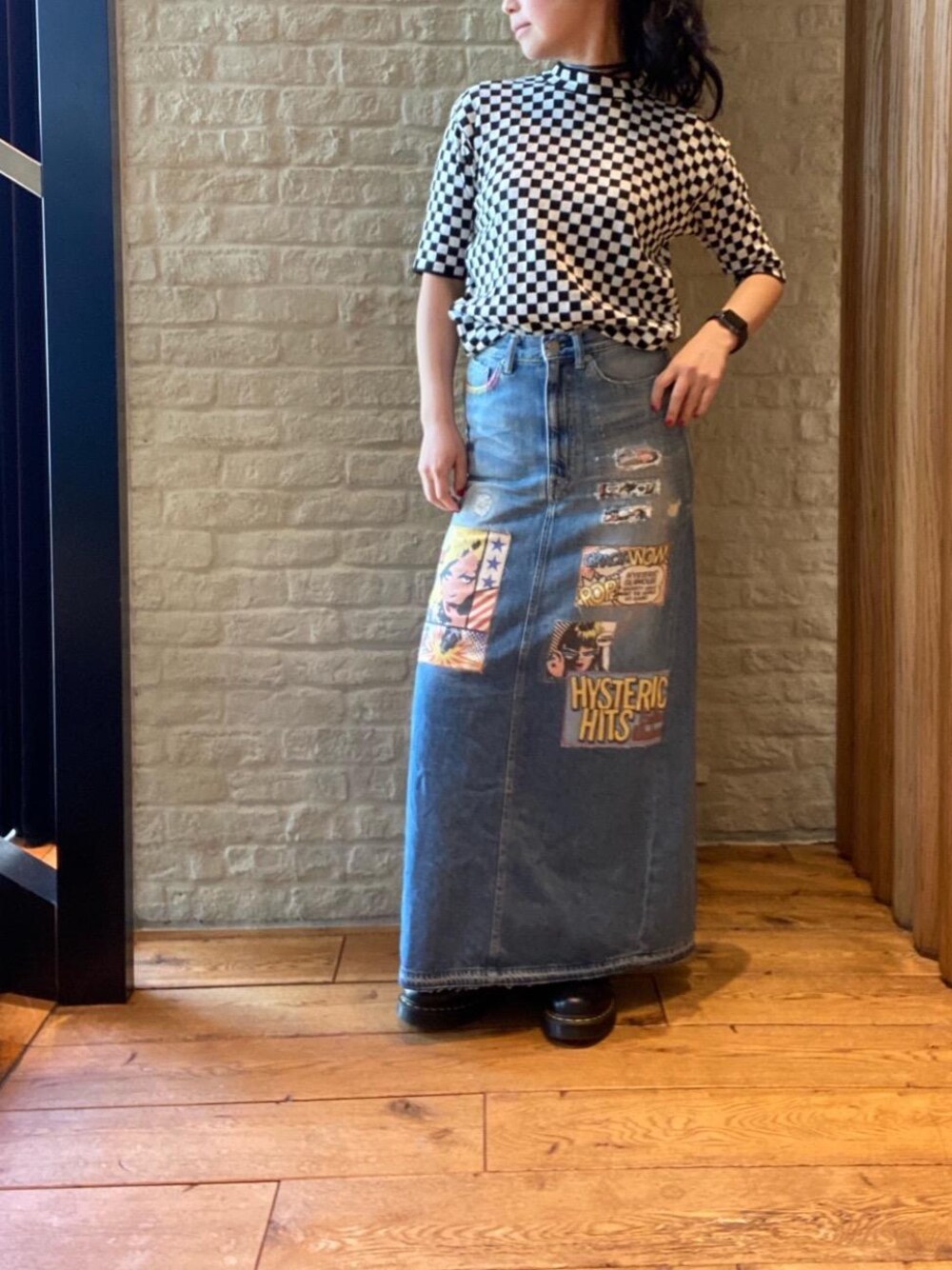 fukuchan（HYSTERICS青山店）｜HYSTERIC GLAMOURのデニムスカートを使ったコーディネート - WEAR