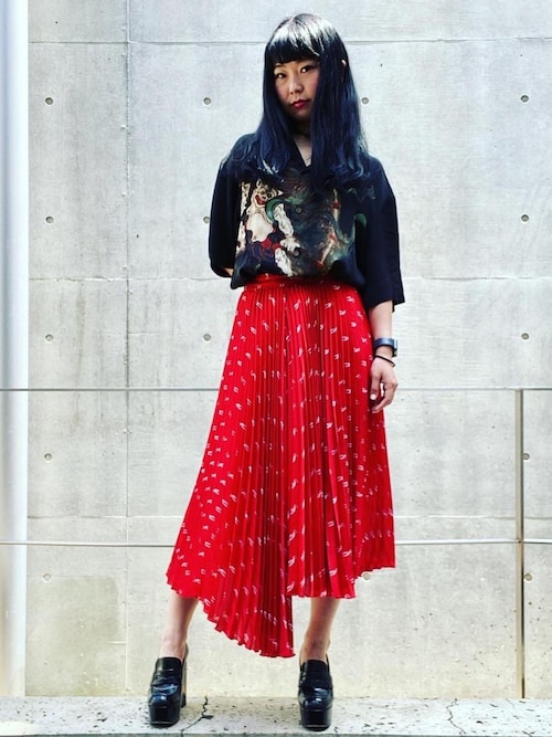定価35200円 ヒステリックグラマー風神雷神シャツ　S HYSTERIC GLAMOUR - コムドットやまと着用 ヒステリックグラマー