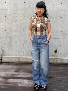 fukuchanさん(レディース・154cm)の夏コーディネート