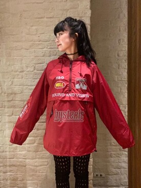 「ナイロンパーカー」｜「アイテム（その他トップス）」を使った、fukuchanさん（レディース・154cm）の秋コーディネート