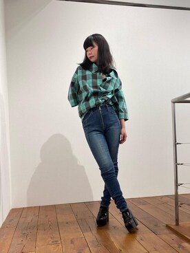 fukuchanさん（レディース・154cm）の春コーディネート