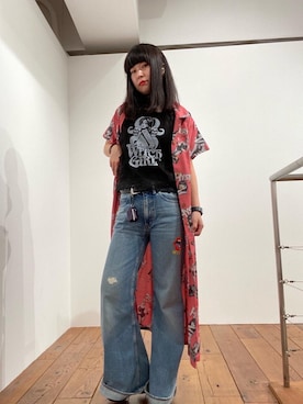 「でにむ」｜「アイテム（その他シューズ）」を使った、fukuchanさん（レディース・154cm）の春コーディネート