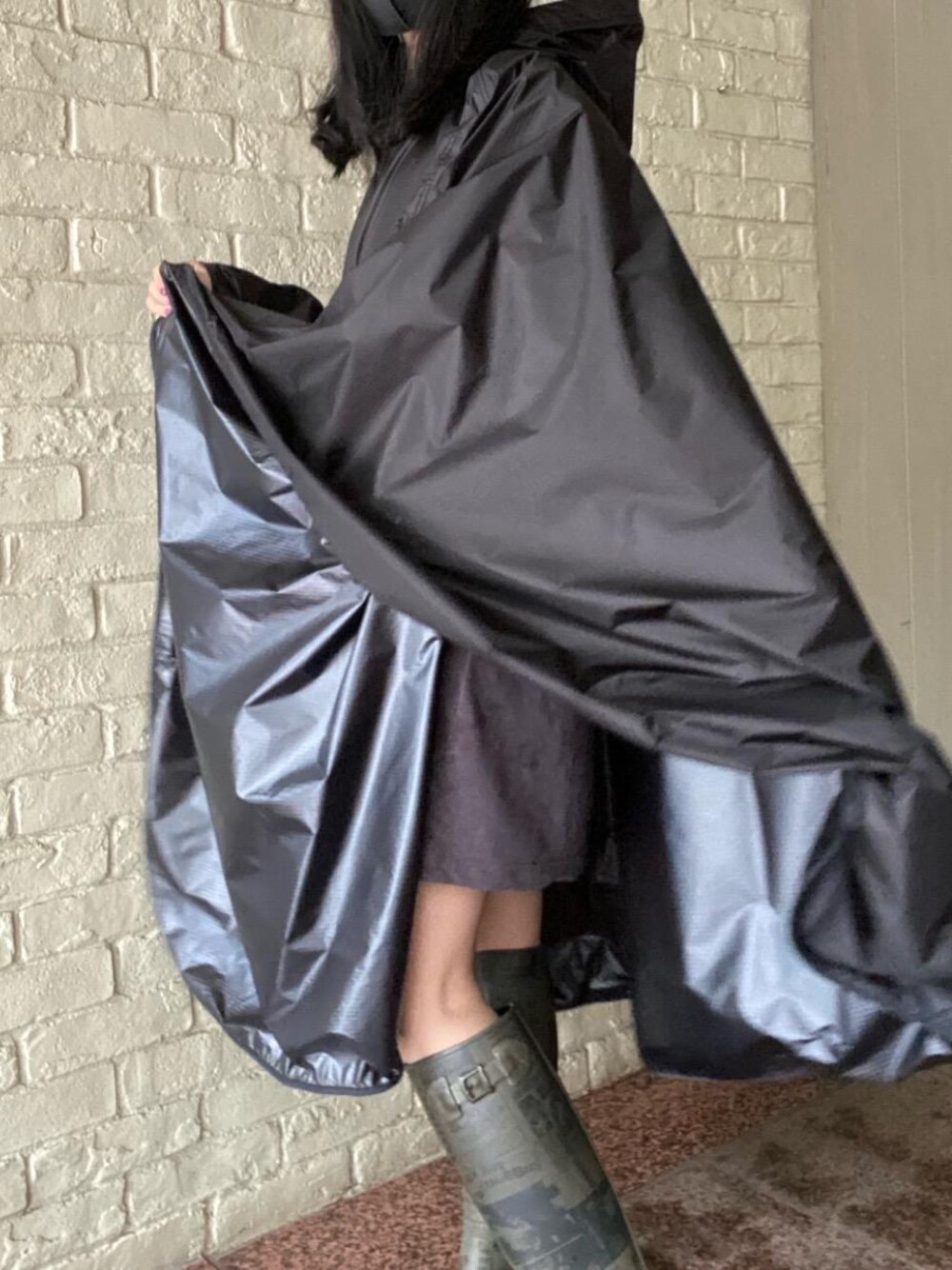 hysteric glamour HGシンボルロゴ　ポンチョ 新品未使用タグ付 HYSTERIC GLAMOUR（ヒステリックグラマー）の「HG SYMBOL LOGO