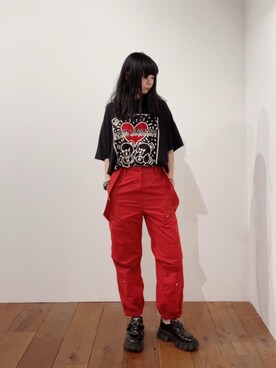 「らふこーで」｜「アイテム（その他シューズ）」を使った、fukuchanさん（レディース・154cm）の夏コーディネート