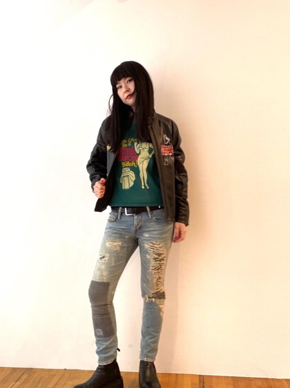 HYSTERIC GLAMOUR（ヒステリックグラマー）の「VIXEN GIRLラムレザー