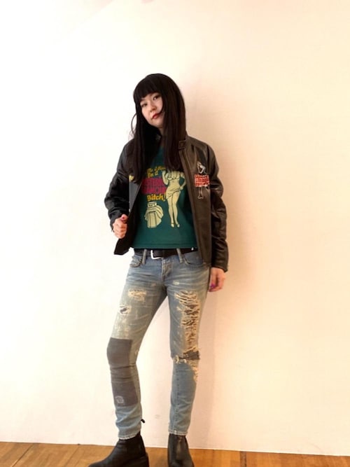 HYSTERIC GLAMOUR（ヒステリックグラマー）の「VIXEN GIRLラムレザー