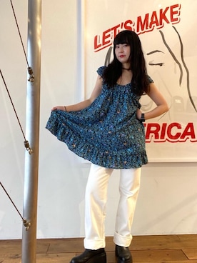 「白パン」｜fukuchanさん（レディース・154cm）の春コーディネート