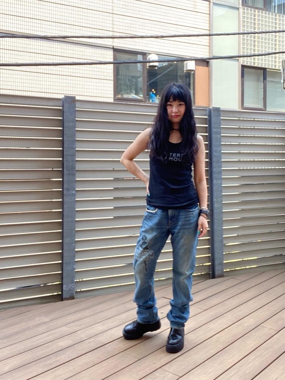 ヒステリックグラマー タンクトップカットソー HYSTERIC GLAMOUR（ヒステリックグラマー）の「SKULL SMOKE