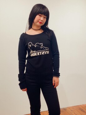 BLACK CAT WOMAN チビTシャツ　黒　ブラック　レディース BLACK CAT WOMAN チビTシャツ