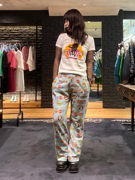 「らふこーで」｜「アイテム（スウェットパンツ）」を使った、fukuchanさん（レディース・154cm）の春コーディネート