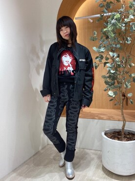 「みりたりー」｜「アイテム（ブーツ）」を使った、fukuchanさん（レディース・154cm）の春コーディネート