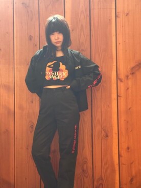 「みりたりー」｜「アイテム（ブルゾン）」を使った、fukuchanさん（レディース・154cm）の春コーディネート