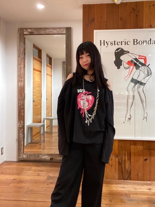 HYSTERIC GLAMOUR◆MELT APPLE プルオーバー シャツ HYSTERIC GLAMOUR（ヒステリックグラマー）の「MELT APPLE プル