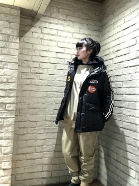 「パーテックス」｜fukuchanさん（レディース・154cm）の冬コーディネート