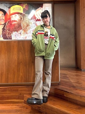 「らふこーで」｜「アイテム（ブルゾン）」を使った、fukuchanさん（レディース・154cm）の春コーディネート