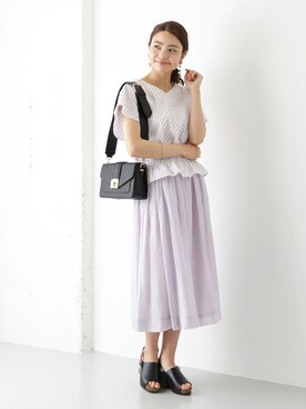 「URBAN RESEARCH ROSSO WOMEN（アーバンリサーチ　ロッソ）のアイテム（スカート）」を使った、RODE SKO ONLINE STOREさん（レディース・164cm）の夏コーディネート
