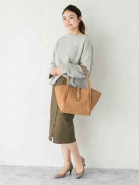 「URBAN RESEARCH ROSSO WOMEN（アーバンリサーチ　ロッソ）のアイテム（ニット/セーター）」を使った、RODE SKO ONLINE STOREさん（レディース・164cm）の秋コーディネート