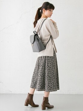 「RODE SKO（ロデスコ）のアイテム（バックパック/リュック）」を使った、RODE SKO ONLINE STOREさん（レディース・165cm）の秋コーディネート