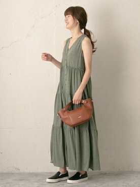 「RODE SKO」｜「アイテム（スリッポン）」を使った、RODE SKO ONLINE STOREさん（レディース・165cm）の夏コーディネート