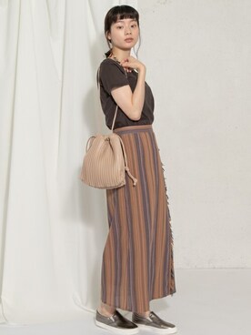 「RODE SKO」｜「アイテム（スリッポン）」を使った、RODE SKO ONLINE STOREさん（レディース・165cm）の夏コーディネート