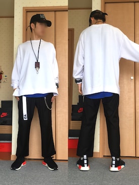「MARCELO BURLON（マルセロ・バーロン）のアイテム（アクセサリー）」を使った、ユダイさん（メンズ・173cm）の秋コーディネート