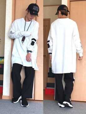 「MARCELO BURLON（マルセロ・バーロン）のアイテム（アクセサリー）」を使った、ユダイさん（メンズ・173cm）の秋コーディネート