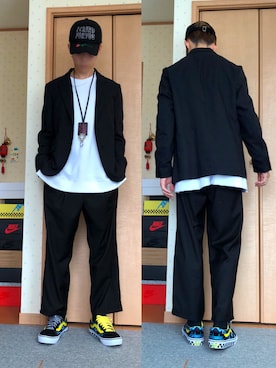 「MARCELO BURLON（マルセロ・バーロン）のアイテム（アクセサリー）」を使った、ユダイさん（メンズ・173cm）の秋コーディネート