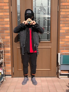 「大晦日」｜「アイテム（デニムジャケット）」を使った、ユダイさん（メンズ・173cm）の冬コーディネート