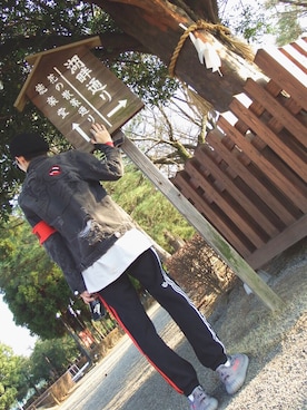 「gilet（ジレ）のアイテム」を使った、ユダイさん（メンズ・173cm）の春コーディネート