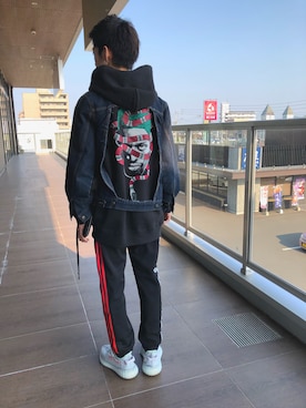 「gilet（ジレ）のアイテム」を使った、ユダイさん（メンズ・173cm）の春コーディネート