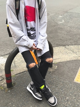 「gilet（ジレ）のアイテム」を使った、ユダイさん（メンズ・173cm）の春コーディネート