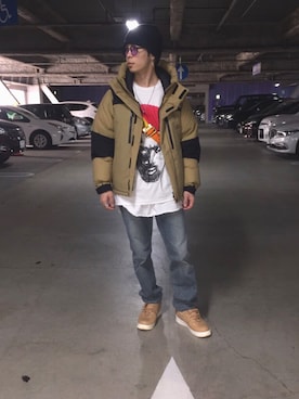 「gilet（ジレ）のアイテム」を使った、ユダイさん（メンズ・173cm）の秋コーディネート