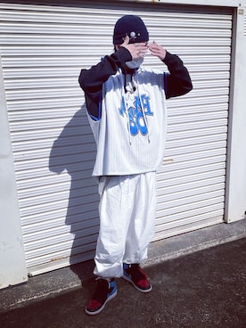 「mindseeker（マインドシーカー）のアイテム」を使った、ユダイさん（メンズ・172cm）の秋コーディネート