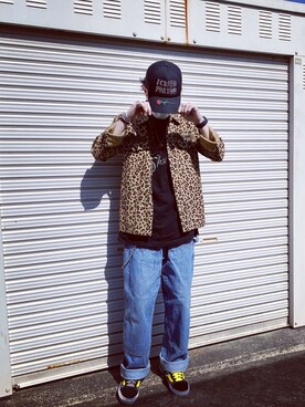 「AZSのアイテム（キャップ）」を使った、ユダイさん（メンズ・172cm）の秋コーディネート