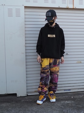 「AZSのアイテム（キャップ）」を使った、ユダイさん（メンズ・172cm）の秋コーディネート