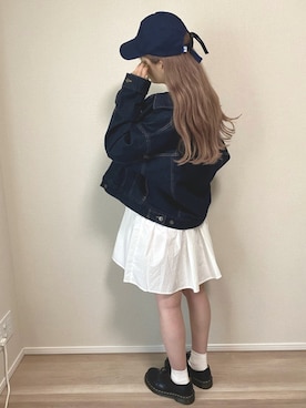 「ADER error（アーダーエラー）のアイテム（帽子）」を使った、aaaaayk11さん（レディース・154cm）の秋コーディネート