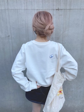 「Lee（リー）のアイテム（デニムスカート）」を使った、aaaaayk11さん（レディース・154cm）の秋コーディネート