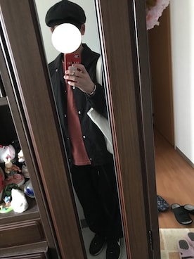 「アイテム（キャスケット）」を使った、ぐっちさん（メンズ・178cm）の春コーディネート