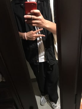 「HARE」｜「アイテム（ナイロンジャケット）」を使った、ぐっちさん（メンズ・178cm）の秋コーディネート