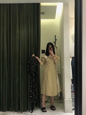 「Mo&Co.（モーアンドコー）のアイテム（ワンピース/ドレス）」を使った、六金仔仔鱼さん（レディース・168cm）の春コーディネート