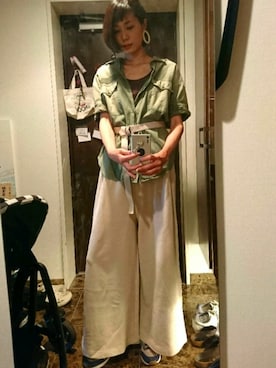 「アイテム（ピアス（両耳用））」を使った、あり太郎さん（レディース・168cm・30代）の夏コーディネート